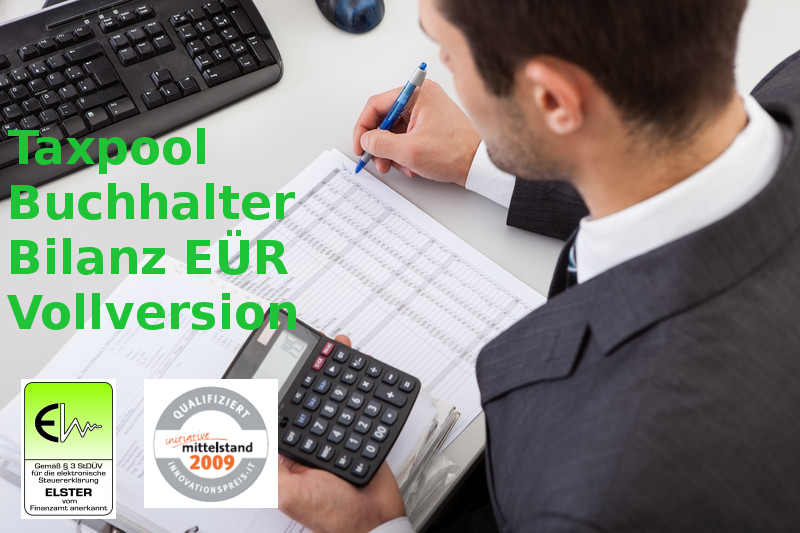 Version 2022+ 2023 TAXPOOL-BUCHHALTER EÜR Vollversion, Datev Buchhaltung